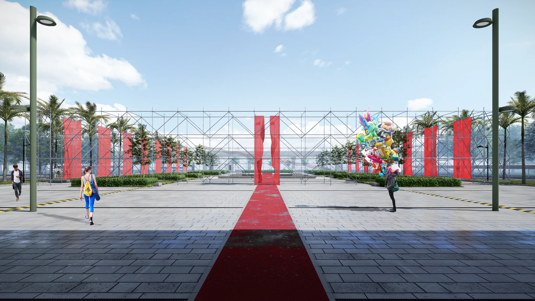 Triển lãm Bảo tàng Hà Nội — forecourt installation