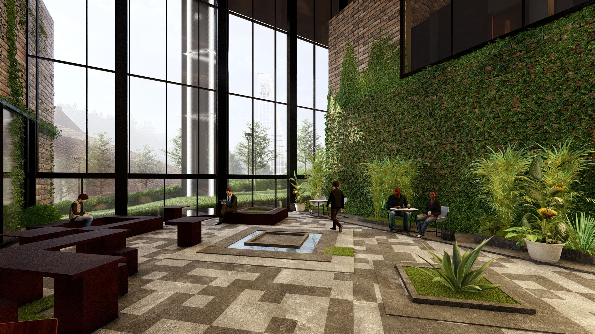 Tura — interior courtyard