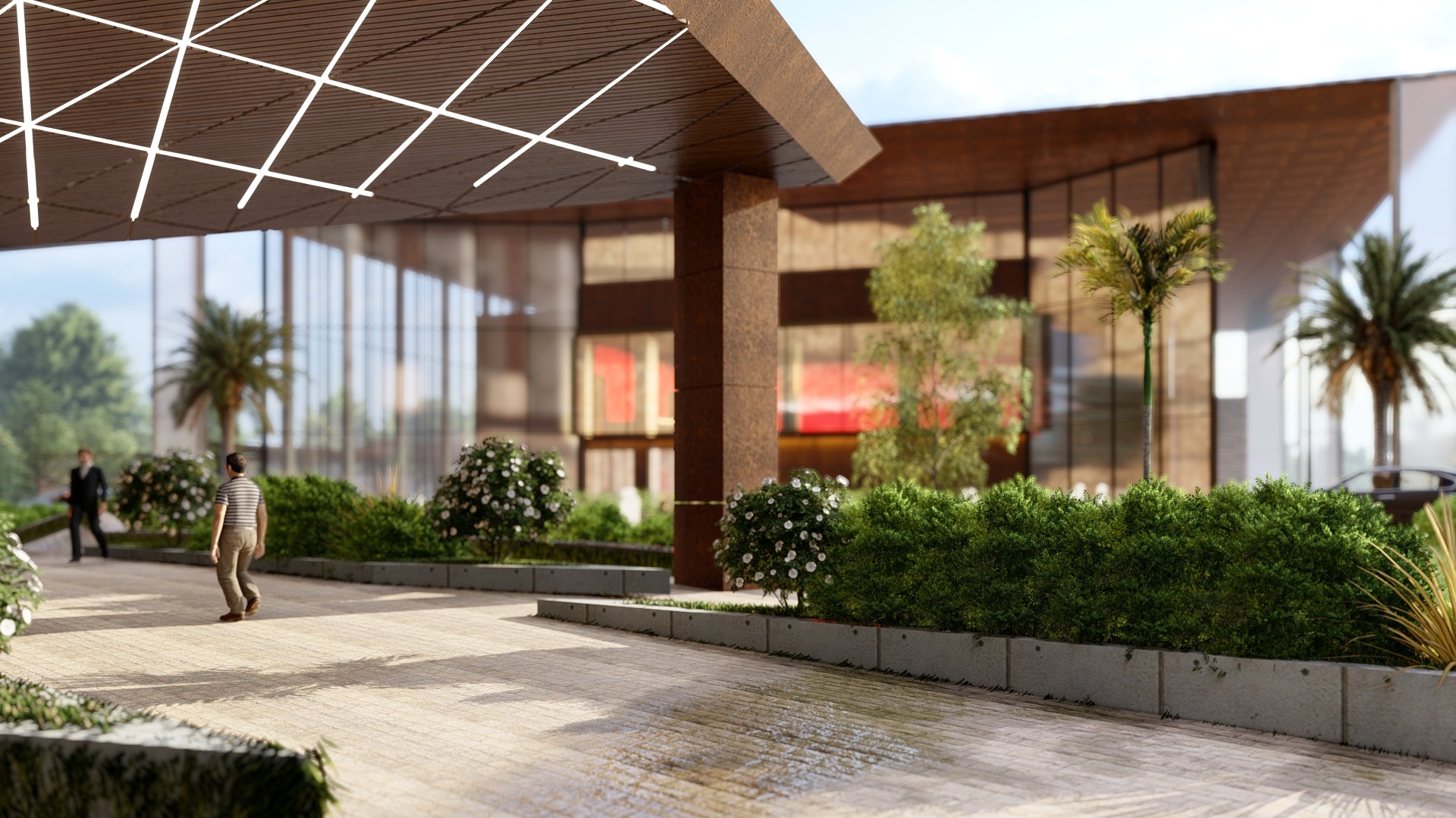 Tura — public courtyard